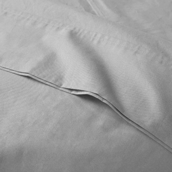 Madison Park 200 Thread Count Relaxed Cotton Percale Deep Pocket Queen Sheet Set - Picture 7 of 7